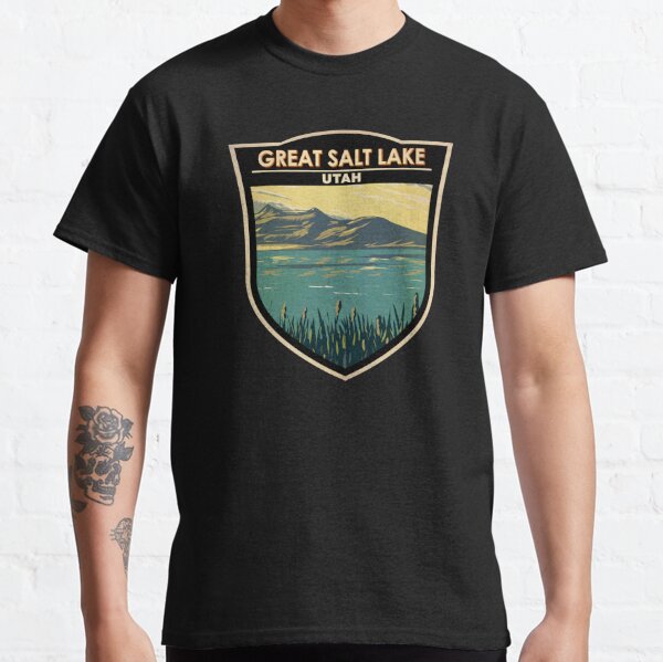  the great salt lake Funny Fishing T-Shirt : Clothing