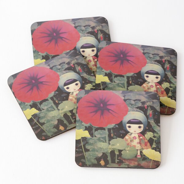 Item preview, Japanese Flower Fairy 0.3 - Baby Girl with Poppy Flower designed and sold by Oh Halo Berry.