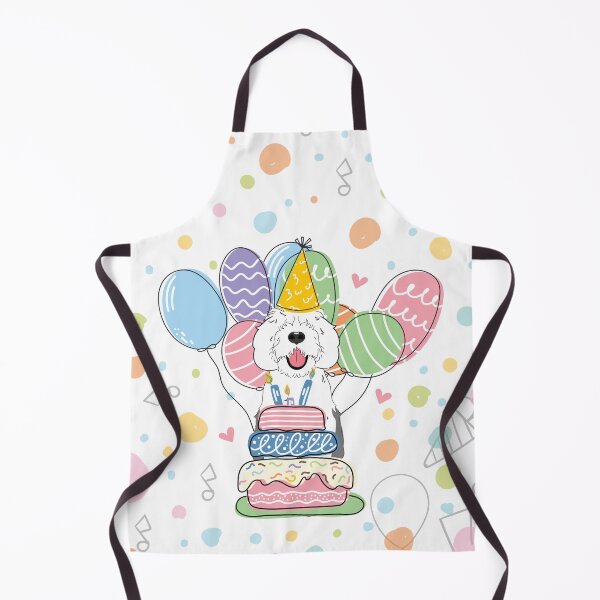 Item preview, Gray White Sheepadoodle Birthday Party 1 designed and sold by Lulupainting.