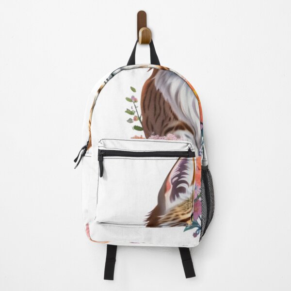 Item preview, Charming Bobcat with Watercolor Flowers  designed and sold by YourNameMatters.