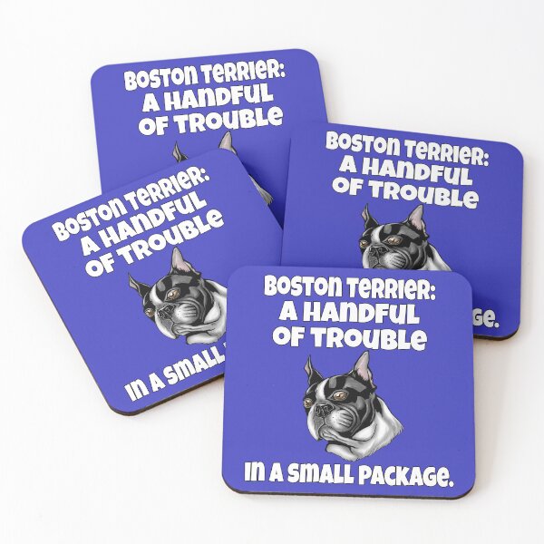 Item preview, Boston Terrier Dog Owner Boston Terrier: A Handful Of Trouble designed and sold by fantasticdesign.