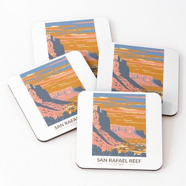 Item preview, San Rafael Reef Utah Travel Art Vintage designed and sold by KrisSidDesigns.