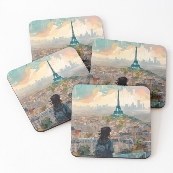 Item preview, City Skylines Paris Watercolor designed and sold by WearWolfDesigns.