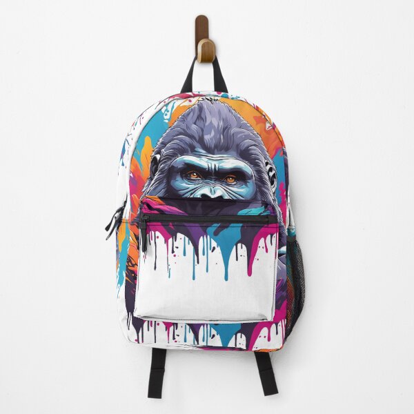 Item preview, Neon Gorilla T-Shirt, Animal T-Shirts for Men and Women, Unisex T-Shirt, Dripping Art Style Tee designed and sold by msdesignclub.