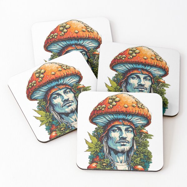 Item preview, Psychedelic Waves Mushroom Head Man 5 Amanita Muscaria designed and sold by wojysmokes.