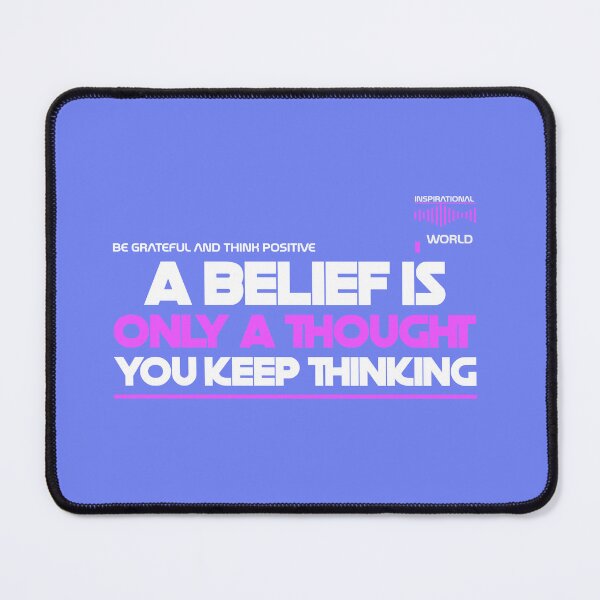 Item preview, A believe is only a thought- Inspirational quote designed and sold by inspiraworld.