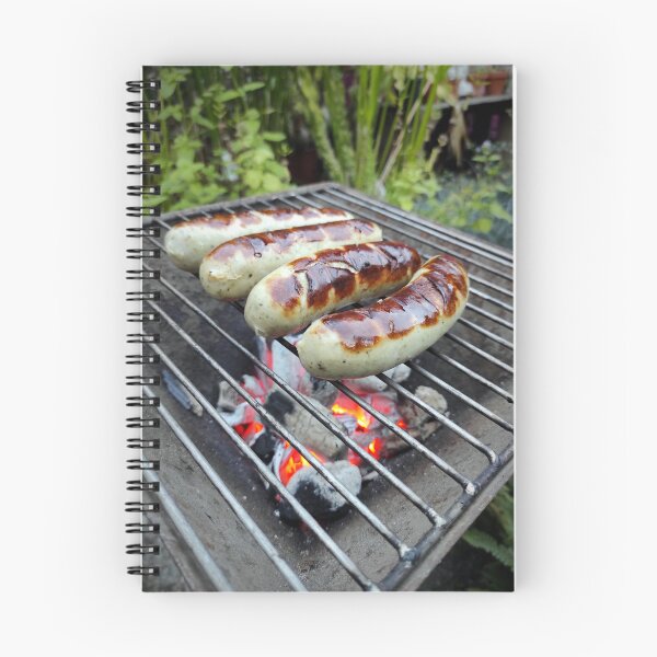 Item preview, Sausages on charcoal grill designed and sold by Gourmetkater.
