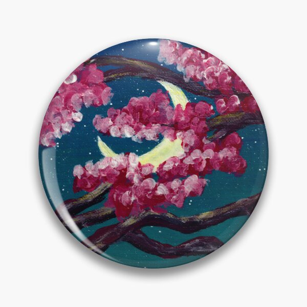 Aperçu de l'œuvre Sous La Lune Cerise - Peinture Acrylique créée et vendue par GemStudios.