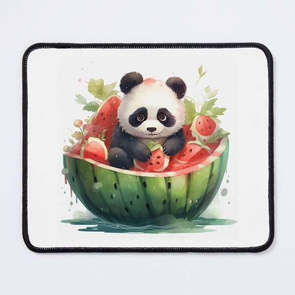 Item preview, Panda bear in watermelon designed and sold by Andreea Popoiu.