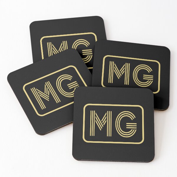 Item preview, MG Initials Gold Geometric Letters designed and sold by Jeallan Designs.