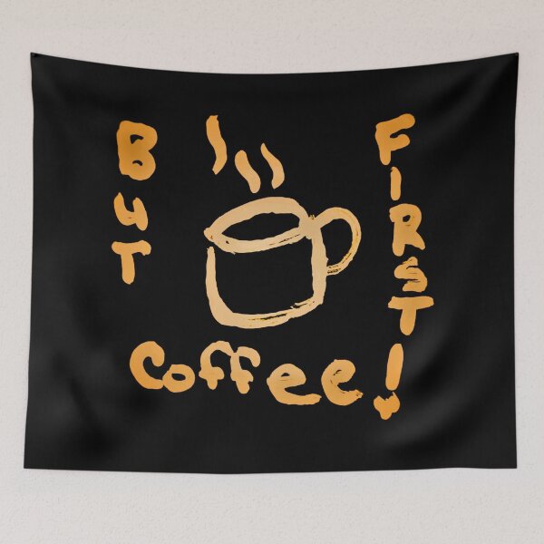 Item preview, First Coffee Orange designed and sold by craftsbydaphy.