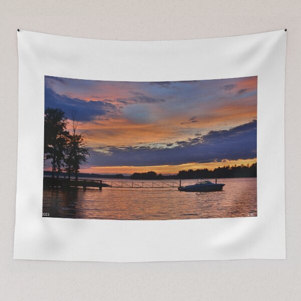 Item preview, Sunset Layers Lake Murray South Carolina designed and sold by LisaWootenPhoto.