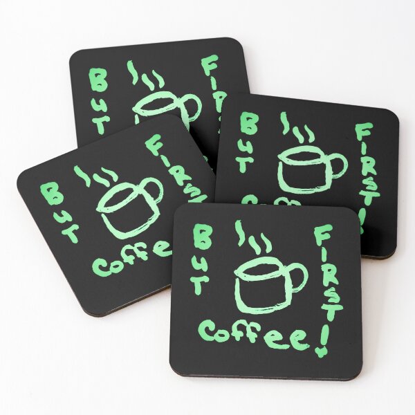 Item preview, First Coffee Green designed and sold by craftsbydaphy.