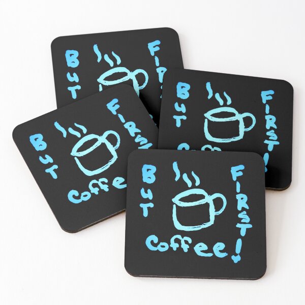Item preview, First Coffee Blue designed and sold by craftsbydaphy.