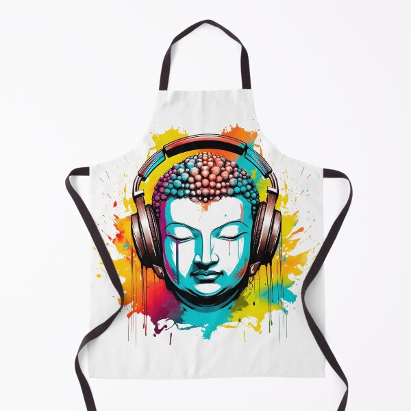 Item preview, Serenity in Sound: Chilling Buddha Meditating with Yoga Music Headphones designed and sold by Studio-Mind.