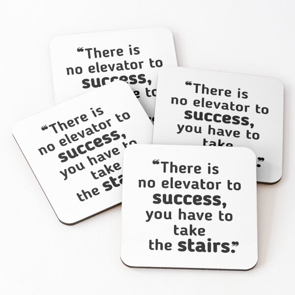 Item preview, There is no elevator to success | Stephen Hawking quote designed and sold by ZingZone.