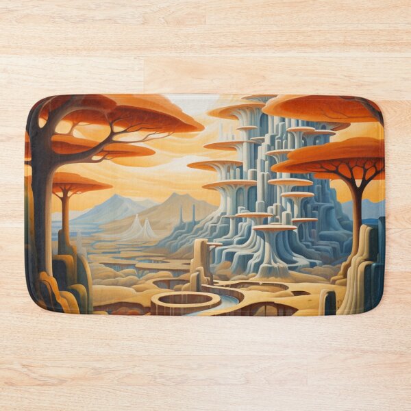 Item preview, Arboreal Metropolis: Sustainable Mushroom City designed and sold by Moisky Art.