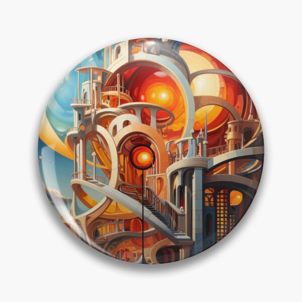 Item preview, Orbital Oasis: Arcs and Vaults on the Outskirts designed and sold by Moisky Art.