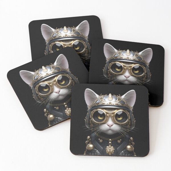 Item preview, Serious cat with helmet and sunglasses  designed and sold by oilidesing.