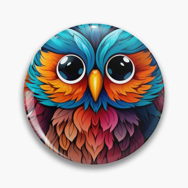 Item preview, colored owl designed and sold by AntonMontero.