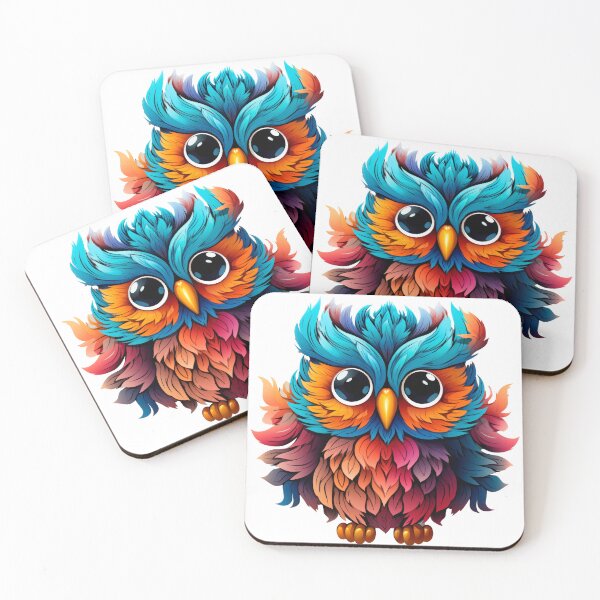 Item preview, colored owl designed and sold by AntonMontero.