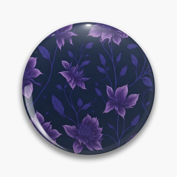 Item preview, purple seamless floral pattern designed and sold by WhitePearls101.