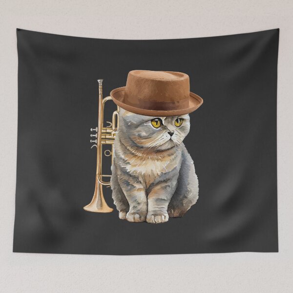 Item preview, Trumpet Cat designed and sold by AMERICANCHEEZ.