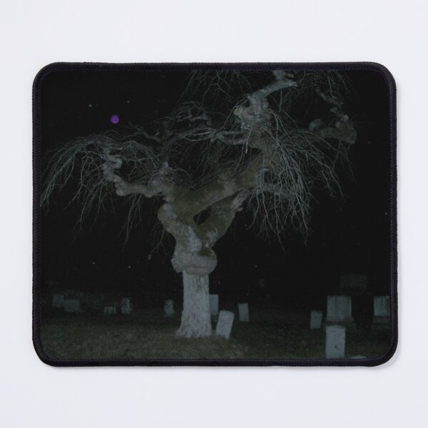 Item preview, Árbol de cementerio retorcido de orbe púrpura - fondo negro designed and sold by Louise-Mae.