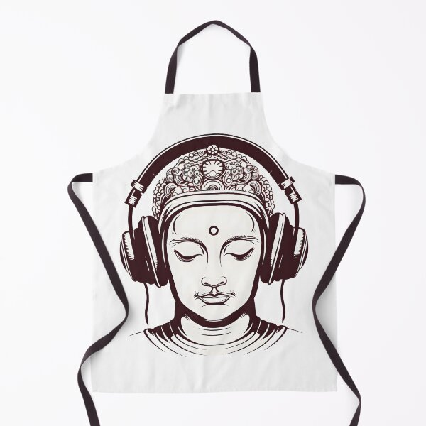 Item preview, Serenity in Sound: Chilling Buddha Meditating with Yoga Music Headphones designed and sold by Studio-Mind.
