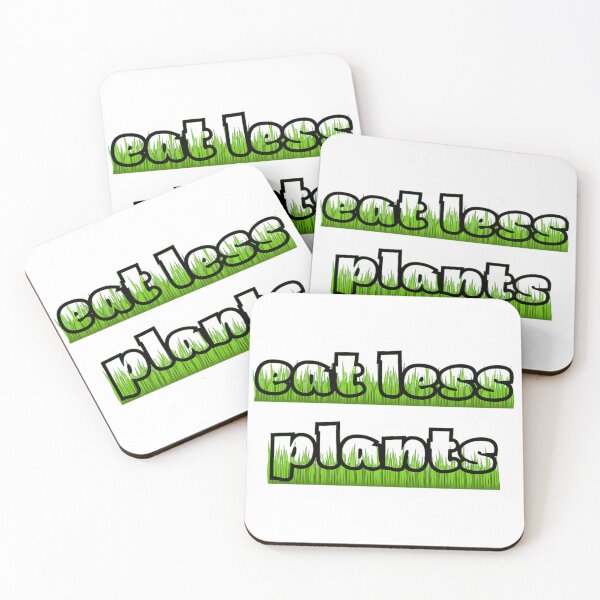 Item preview, Eat less plants funny design designed and sold by EightMustangs.