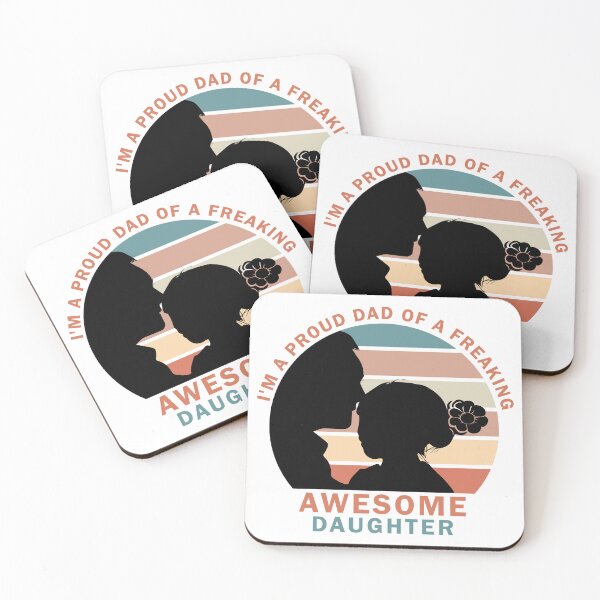Item preview, FATHER'S DAY T-SHIRT DESIGN - PROUD DAD & DAUGHTER designed and sold by Hriday  Das.