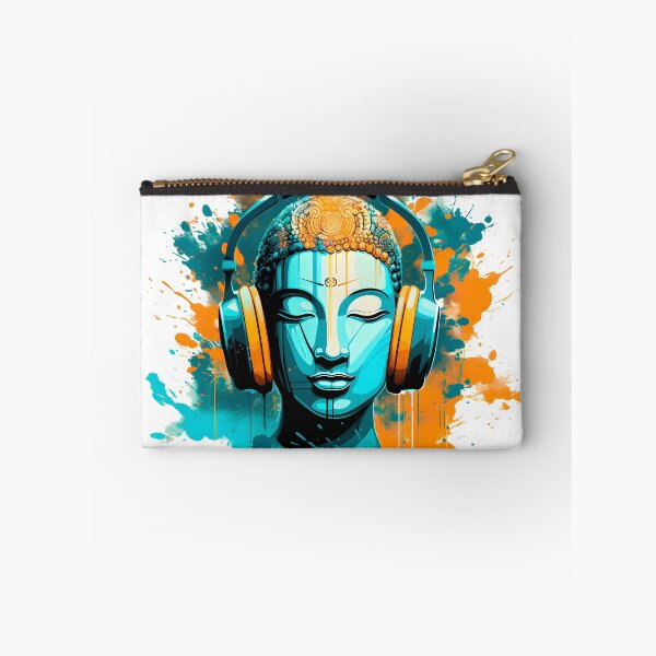Item preview, Serenity in Sound: Chilling Buddha Meditating with Yoga Music Headphones designed and sold by Studio-Mind.