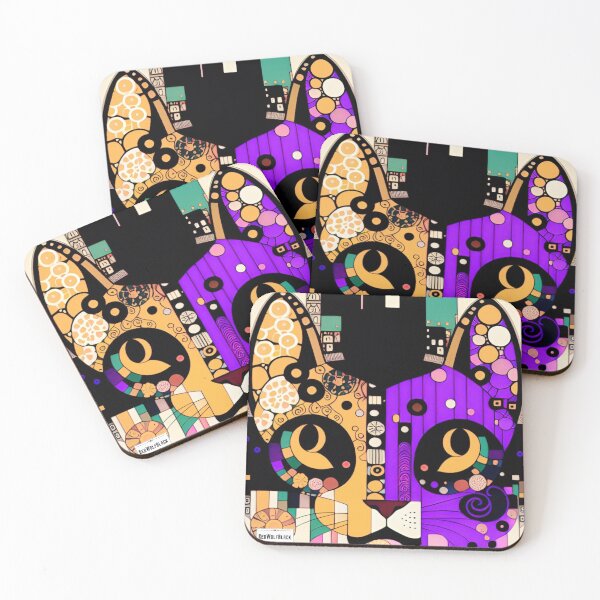 Item preview, Cute colorful cat cats 2 designed and sold by RedWolfDisigne.