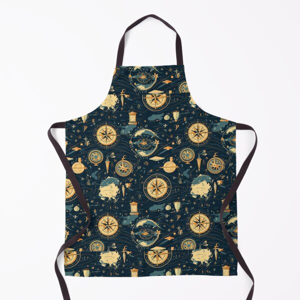 Item preview, Vintage World Map & Compass Explorer Pattern designed and sold by delohill.