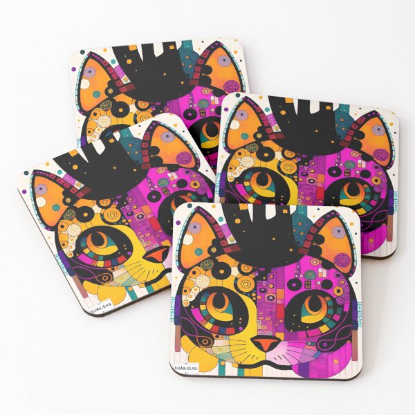 Item preview, Cute colorful cat cats 3 designed and sold by RedWolfDisigne.