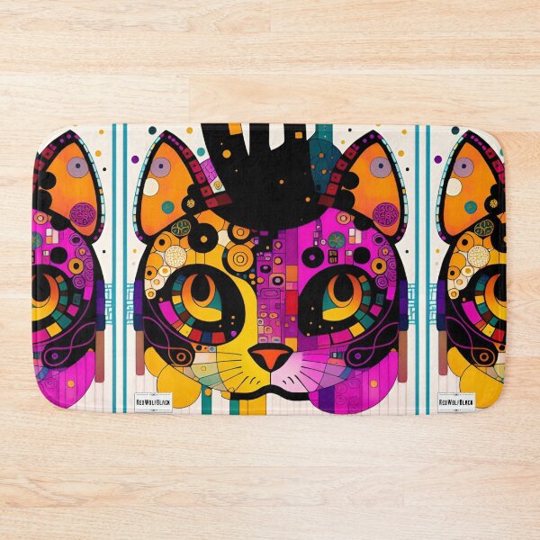 Item preview, Cute colorful cat cats 3 designed and sold by RedWolfDisigne.