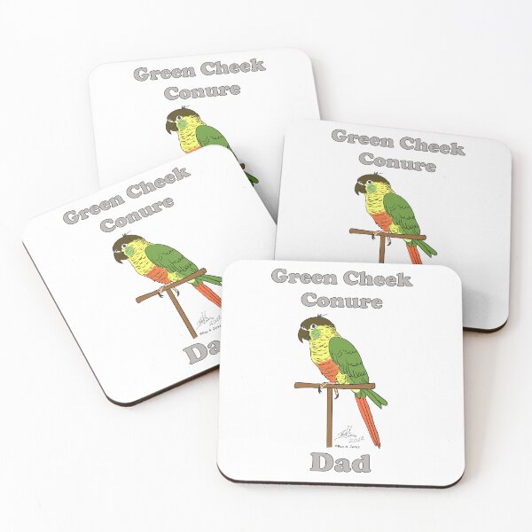 Item preview, Green Cheek Conure Dad -- Oscar Jones designed and sold by Laughing Parrot Studio.