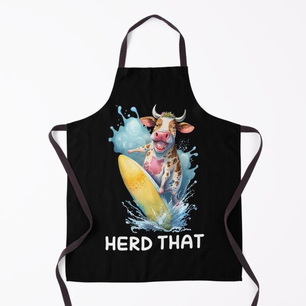 Item preview, Herd that funny surfing cow  designed and sold by PERsonalthreads.