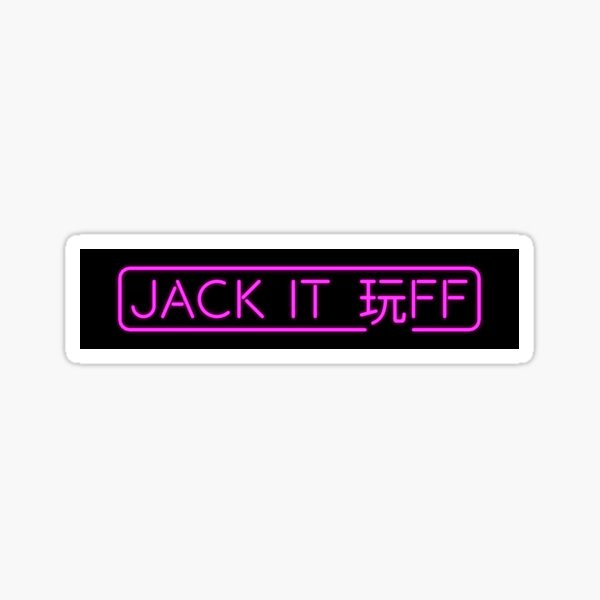 Jack It Off Sticker