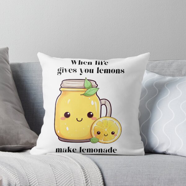 Item preview, When Life Gives You Lemons - Make Lemonade Cute Kawaii Artwork designed and sold by Alcyonian.
