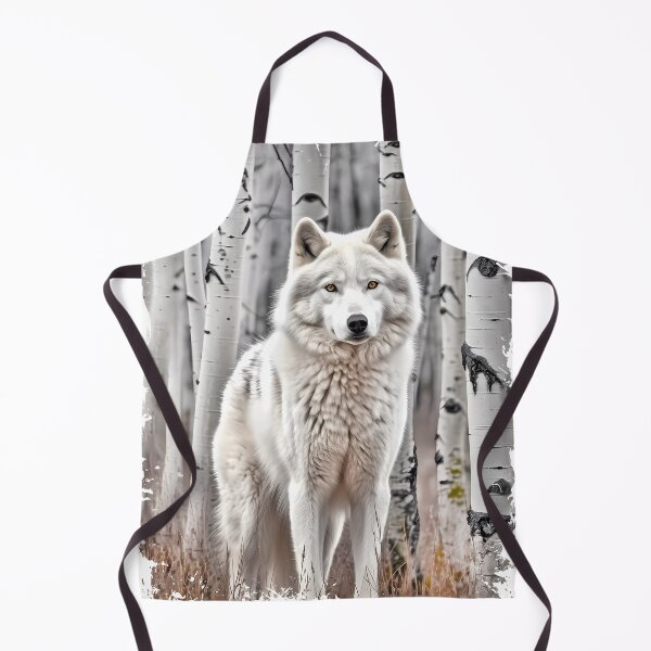 Item preview, White Wolf in Birch Trees T Shirt designed and sold by candiscamera.