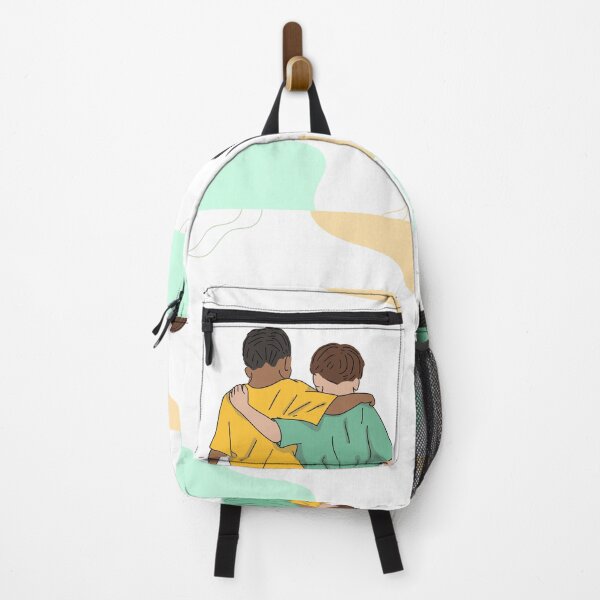 Item preview, nick and charlie, boy meets boy. boys become friends. boys fall in love. Backpack designed and sold by Youba-Desinger.