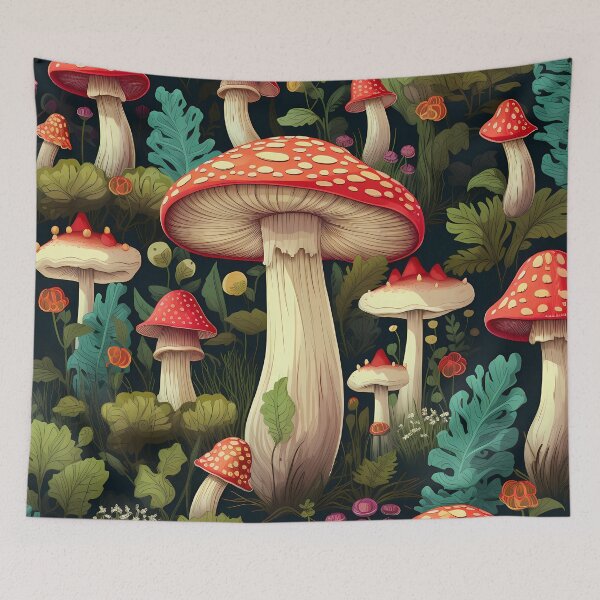 Artikelvorschau, Mushroom Fungi Pattern entworfen und verkauft von MTJ-Mushrooms.