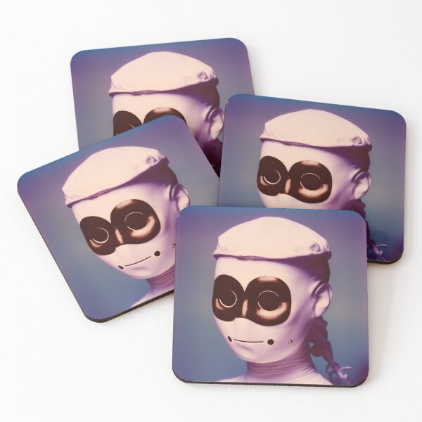 Item preview, Máscara Android Estilo Polaroid Retrato designed and sold by artforandroids.