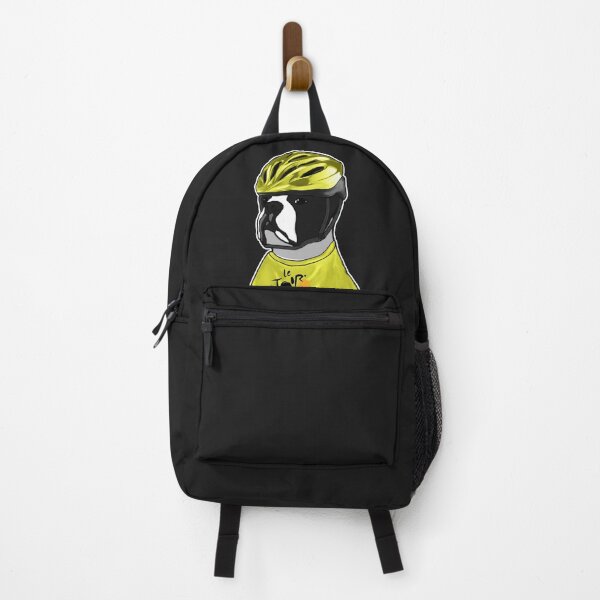 Item preview, FRENCH BULLDOG CYCLIST YELLOW DOG HELMET TOUR designed and sold by donpufanft.