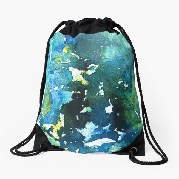 Teal We Meet Again Drawstring Bag