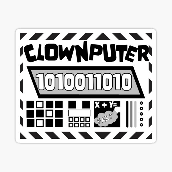 Artikel-Vorschau von Clownputer, designt und verkauft von bigpourofwine.