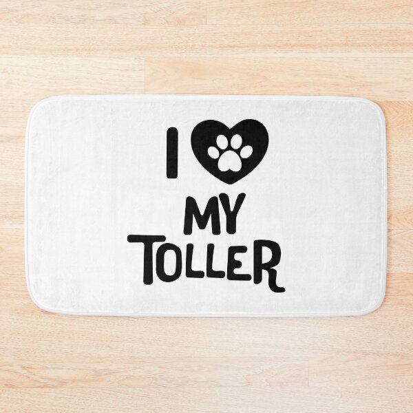 Item preview, I love my toller - black text with pawheart designed and sold by EmeraldeaArt.