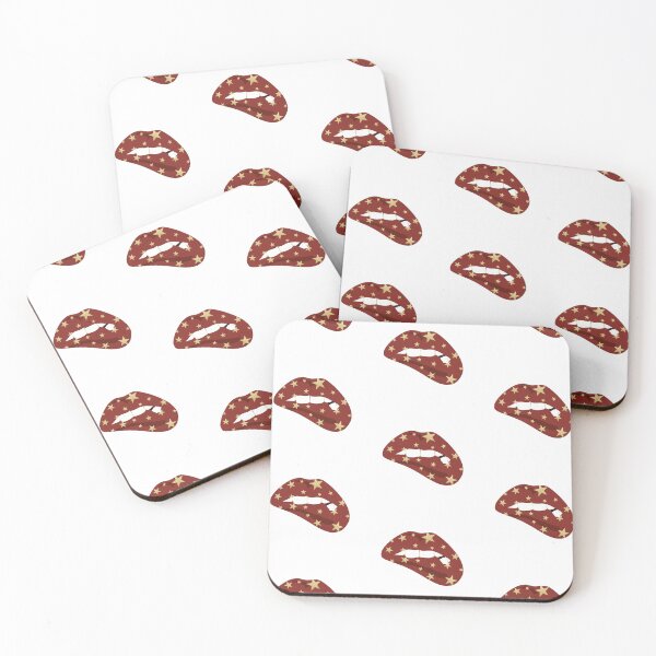 Item preview, College Lips Red and Gold Stars designed and sold by brooklyntracy.