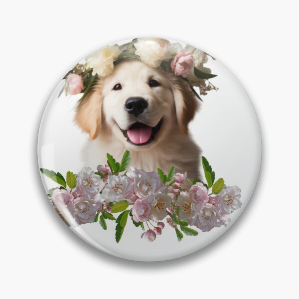 Item preview, Pup with the flowe crown, designed and sold by Dreamtodream.